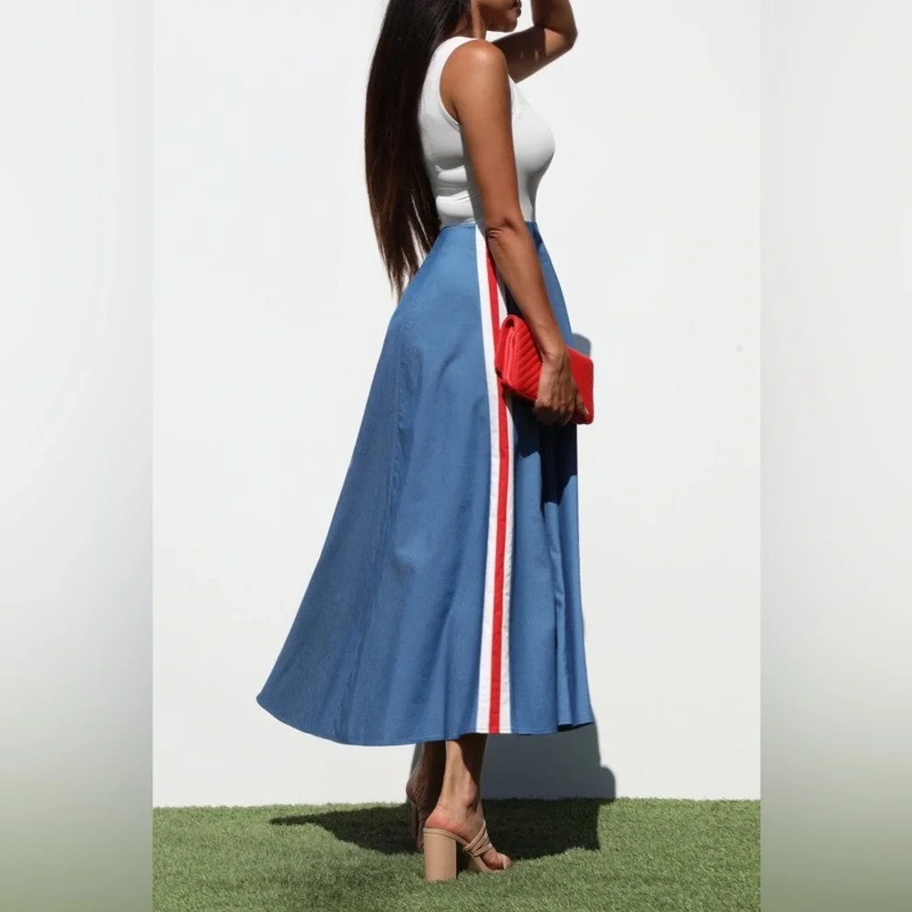 #70 Denim Dreams Midi Dress- Last One - Picture 4 of 6